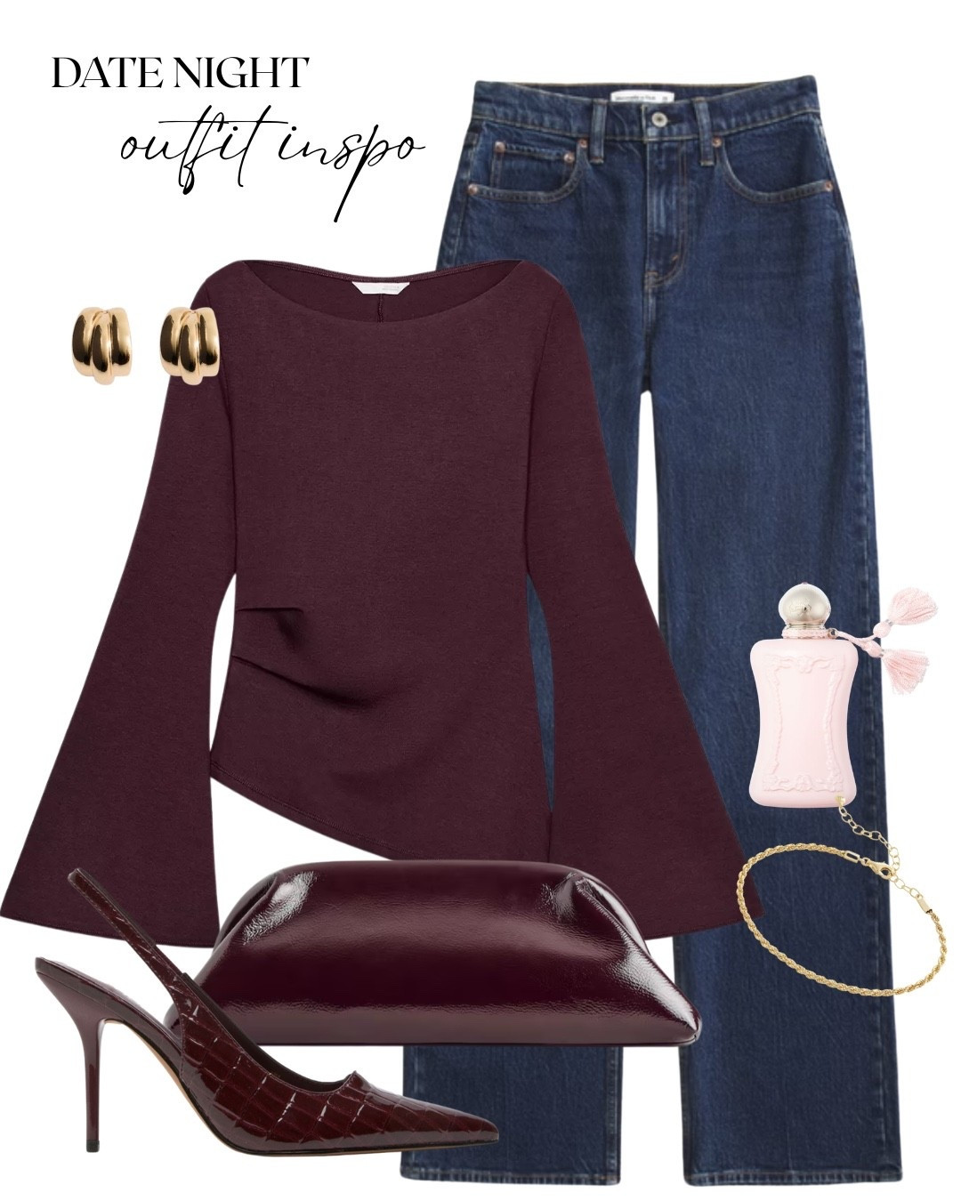 Burgundy tones for an evening out 

#LTKuk #LTKspring #LTKdatenight