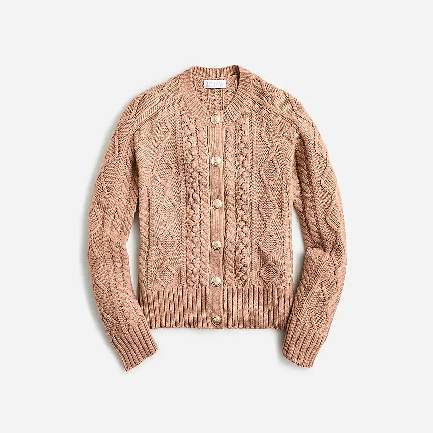Cable-knit cardigan | J. Crew US