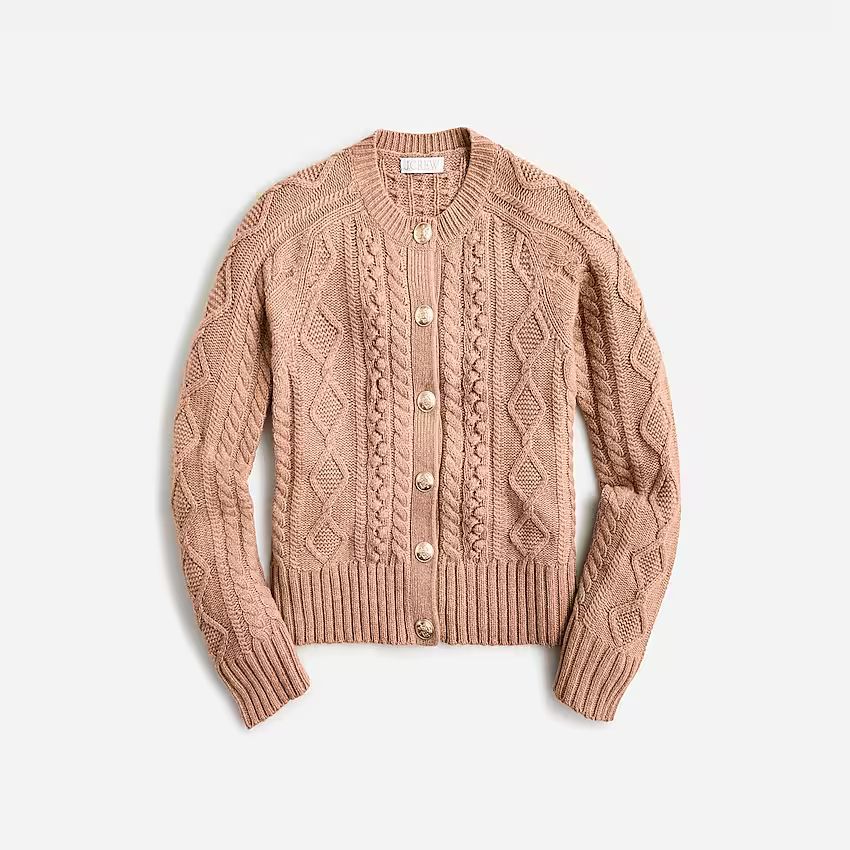 Cable-knit cardigan | J.Crew US