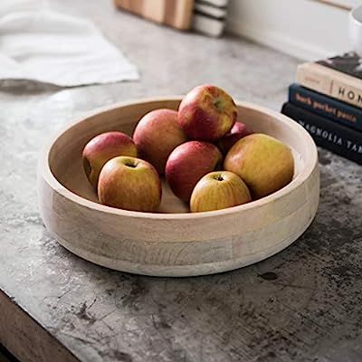 Wooden Salad Bowl for Mixing and Serving, Acacia Wood Serving Bowl for Fruits or Salads – 12-in... | Amazon (US)
