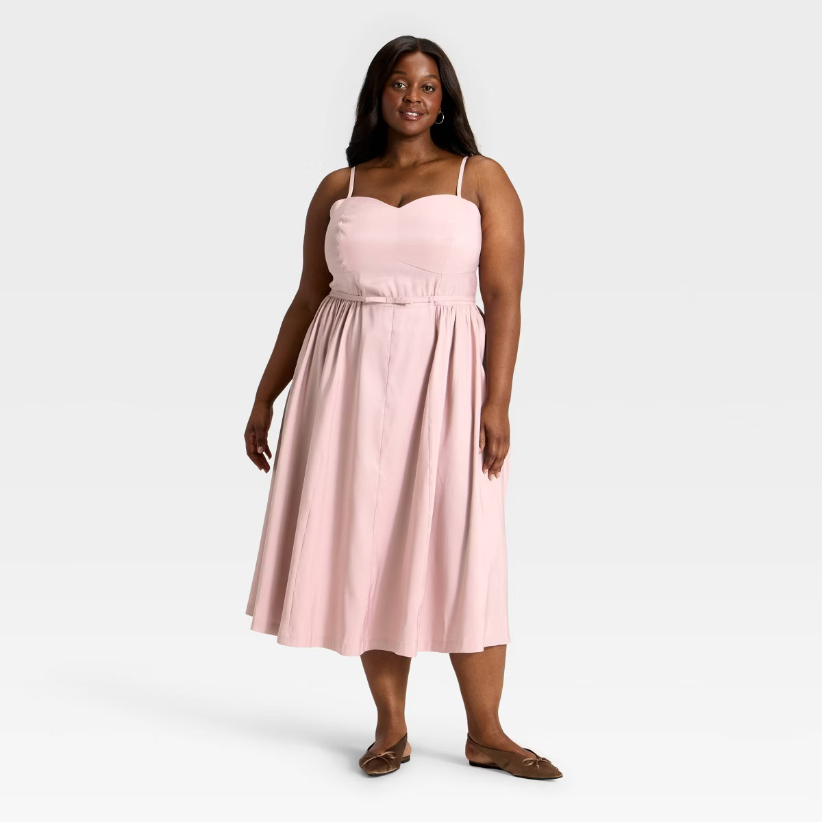 Women's Bow Belt Midi Dress - A New Day™ | Target
