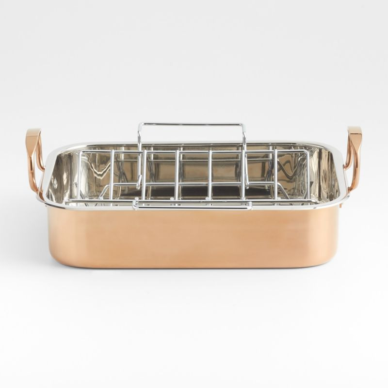 Copper Roasting Pan + Reviews | Crate & Barrel | Crate & Barrel