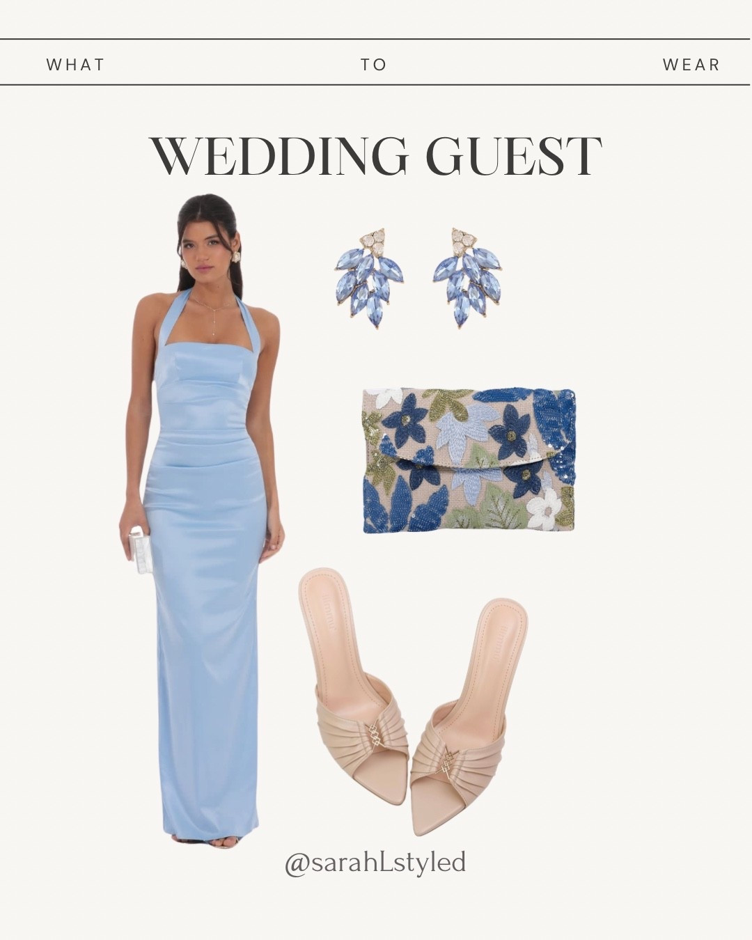 Wedding guest look 🤍 

Light blue wedding outfit, blue maxi dress, blue wedding guest dress, nude heels, blue accessories, floral clutch, Amazon fashion, Amazon finds 

#LTKSaleAlert #LTKFindsUnder100 #LTKWedding