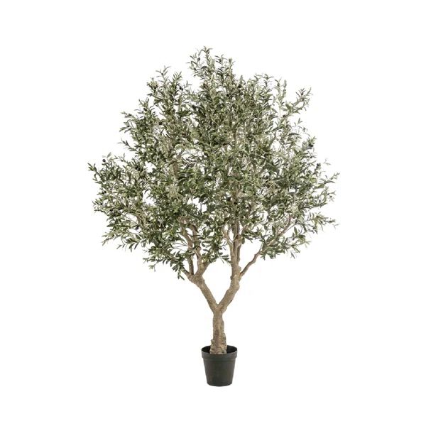 98'' Faux Olive Tree Tree in Pot Liner | Wayfair North America