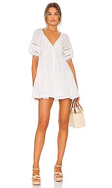 Tularosa Ciceli Embroidered Dress in White from Revolve.com | Revolve Clothing (Global)