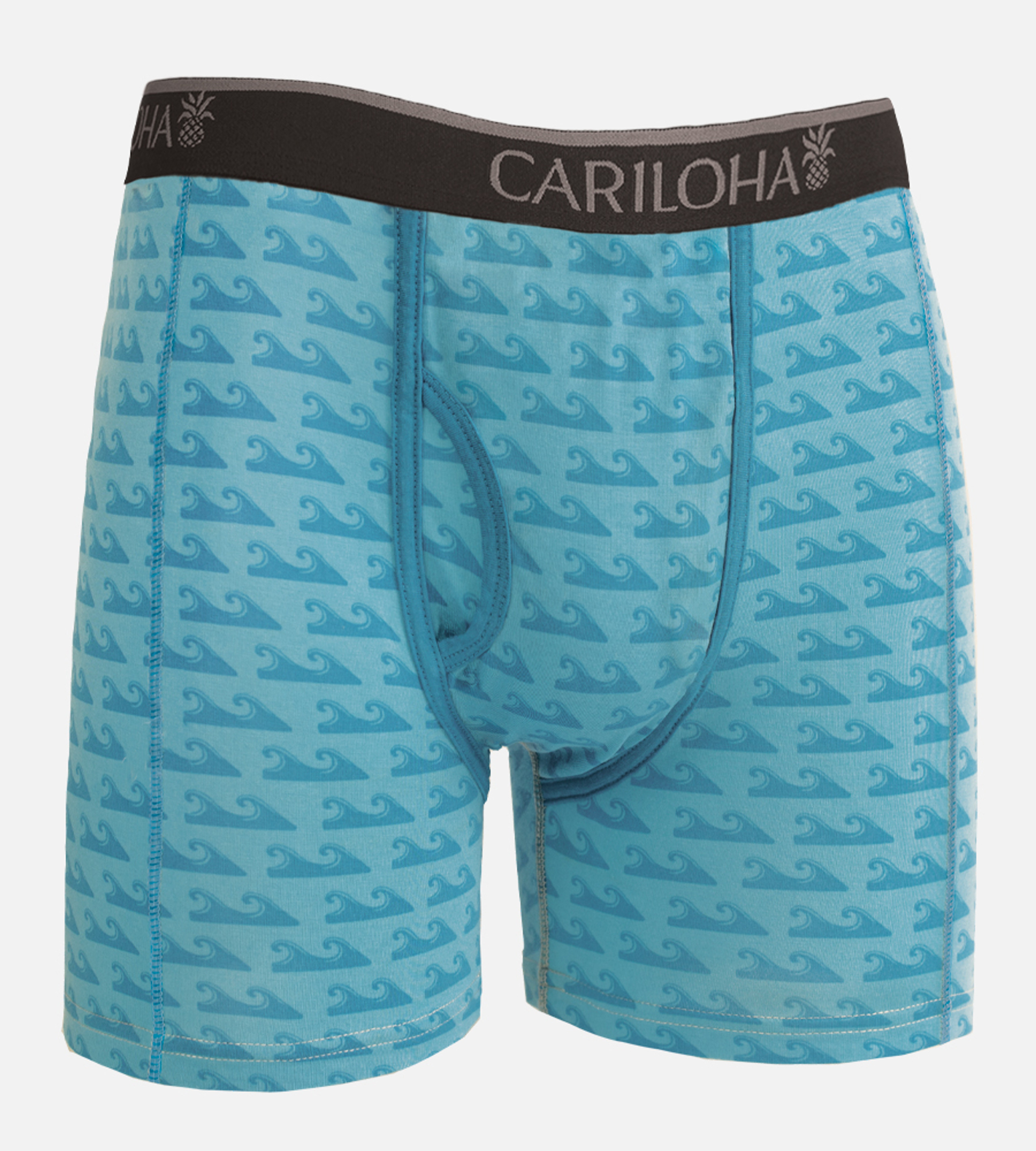 Bamboo Boxer Briefs - Caribbean Blue Wave | Cariloha