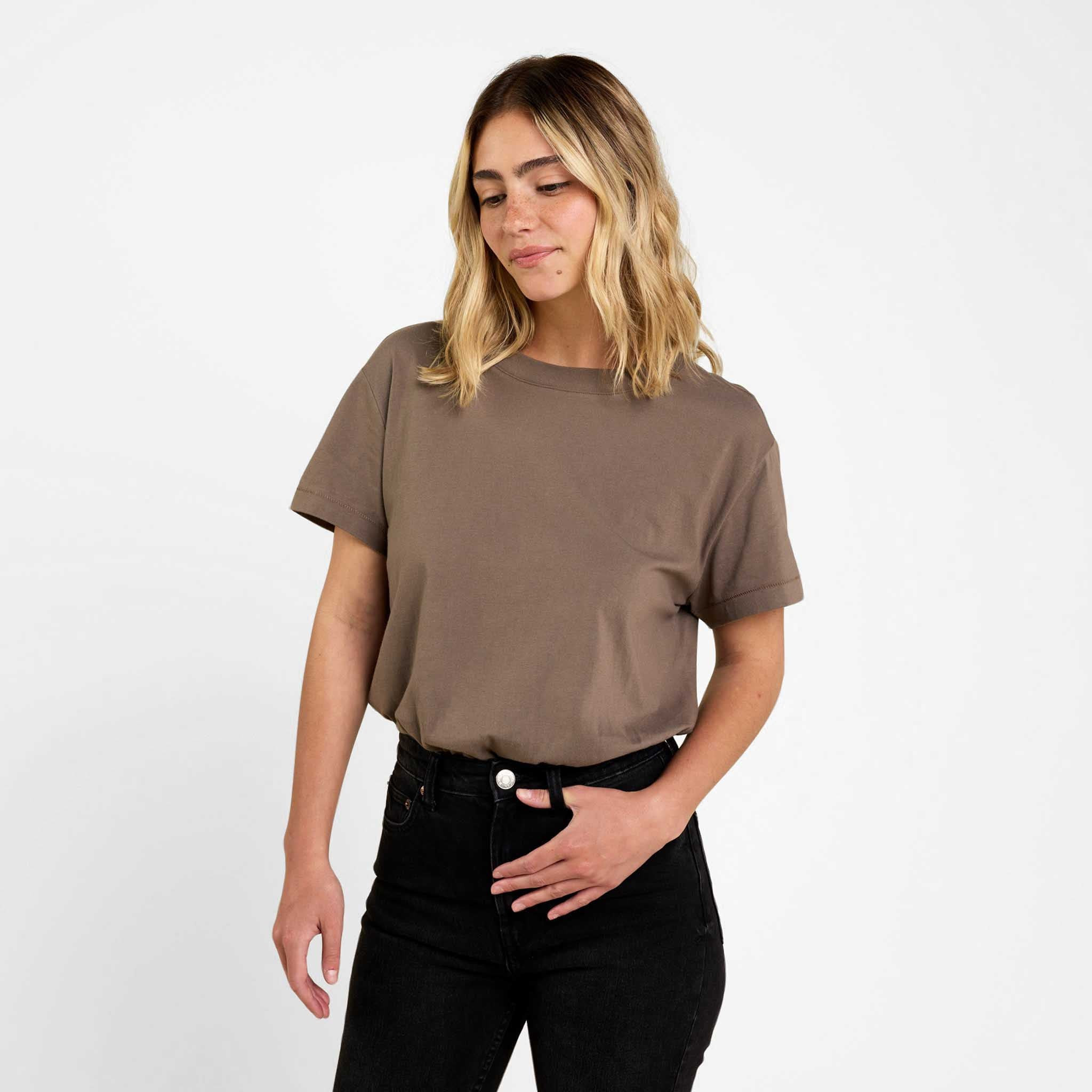 Everyday T-Shirt Bodysuit | Mocha | Nuuds US