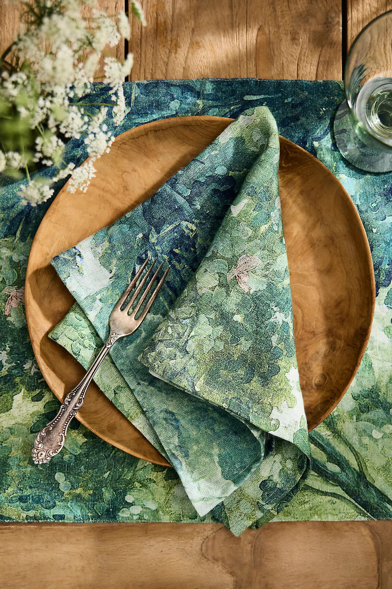 Forest Tapestry Linen Napkins, Set of 2 | Anthropologie (US)