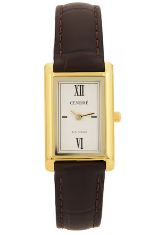 Kelly Watch in White & Espresso Croc | Revolve Clothing (Global)