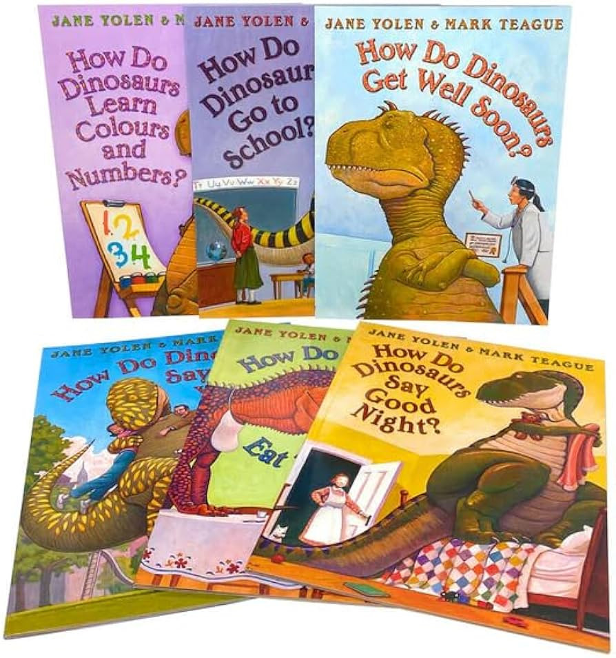 How Do Dinosaurs Collection. 6 Books (How do Dinosaurs say Good Night, Eat Their Food, Learn Colo... | Amazon (US)