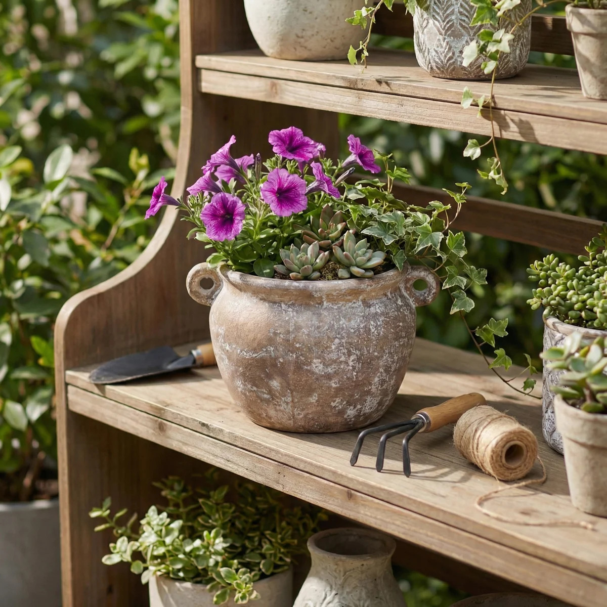 Hooge Textured Stoneware Jug Planter | Wayfair North America