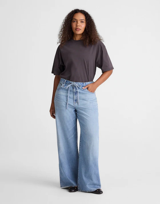 The Curvy Ultimate Wide-Leg Jean in Airy Denim | Madewell