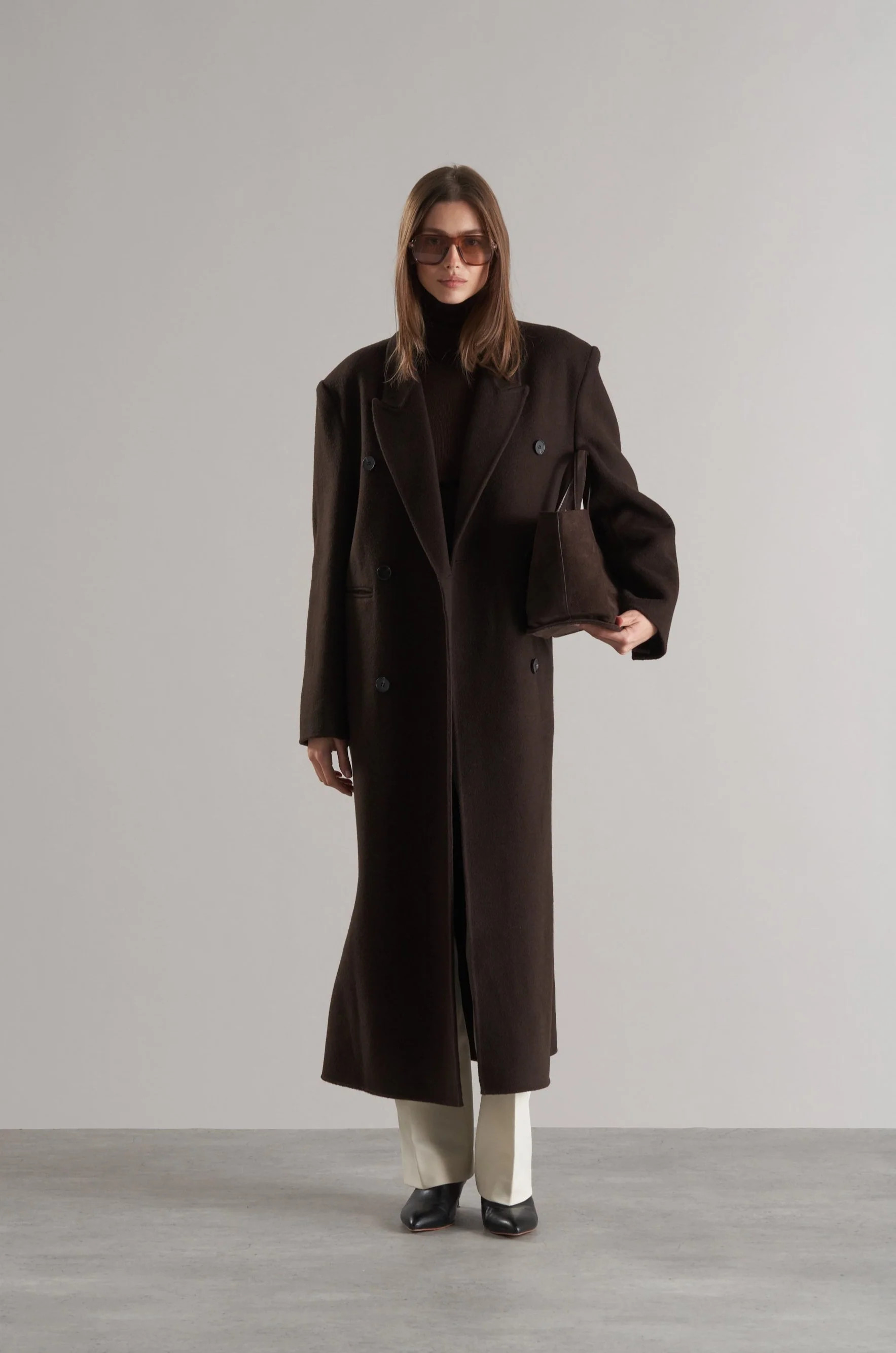 Claye Doublé Boyfriend Coat Espresso | Marcela London