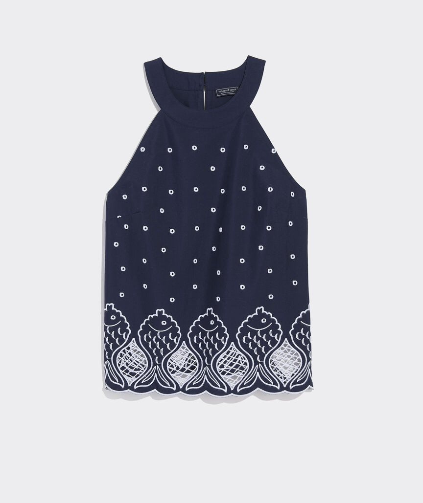 Carly Eyelet Top | vineyard vines