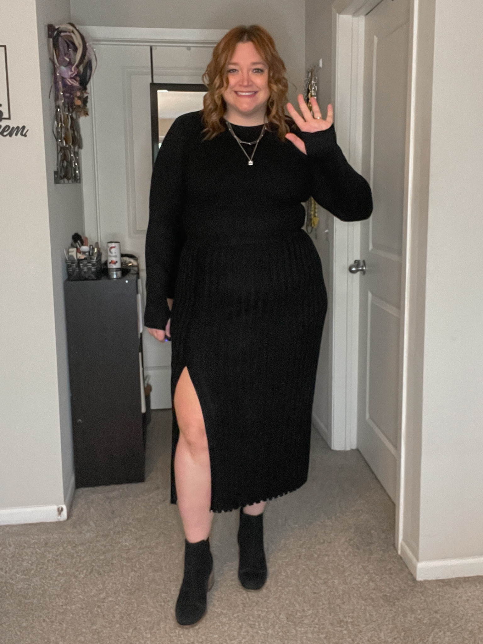 This 2 piece sweater skirt set from Amazon is super stretchy. I’m wearing the XL as a US 16/18.

Tara10 at Miranda Frye to save.