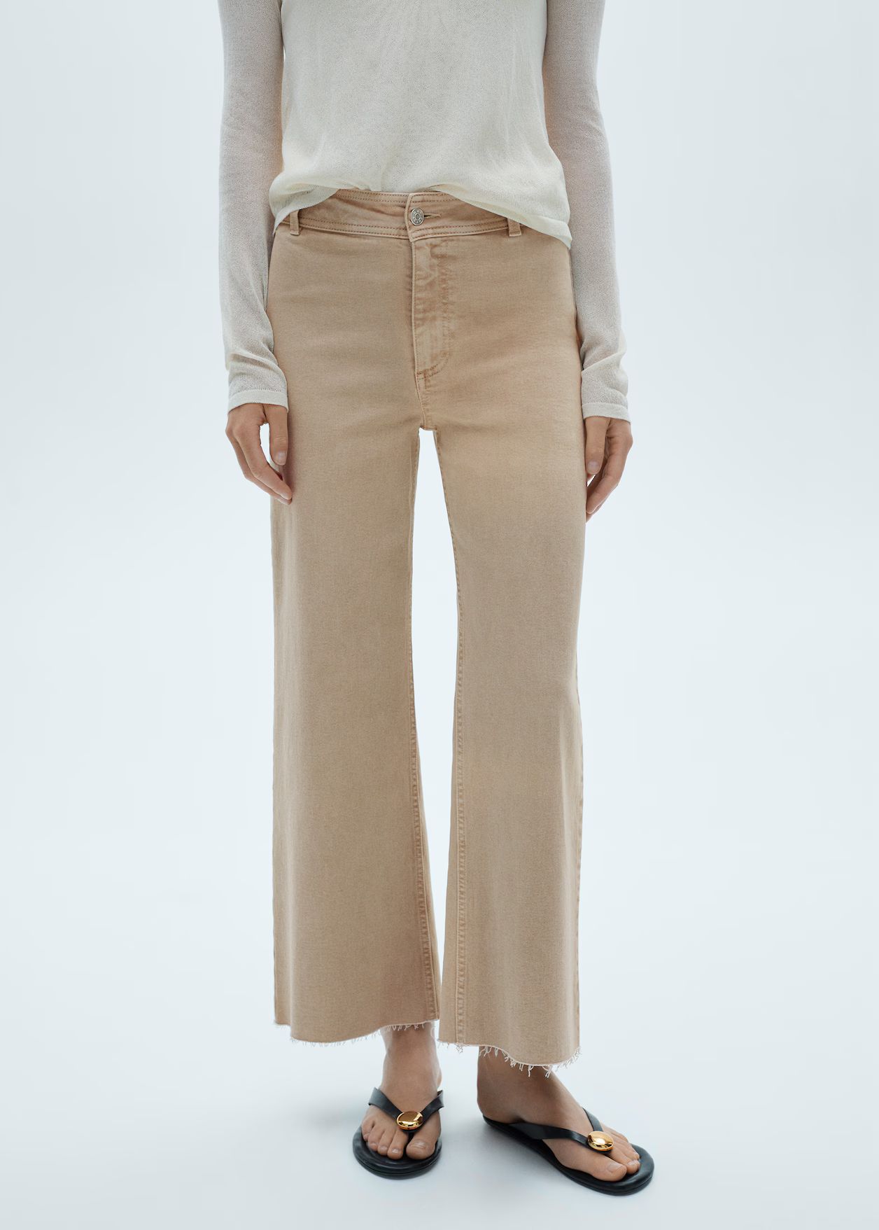 Catherin high-rise culotte jeans | MANGO (US)