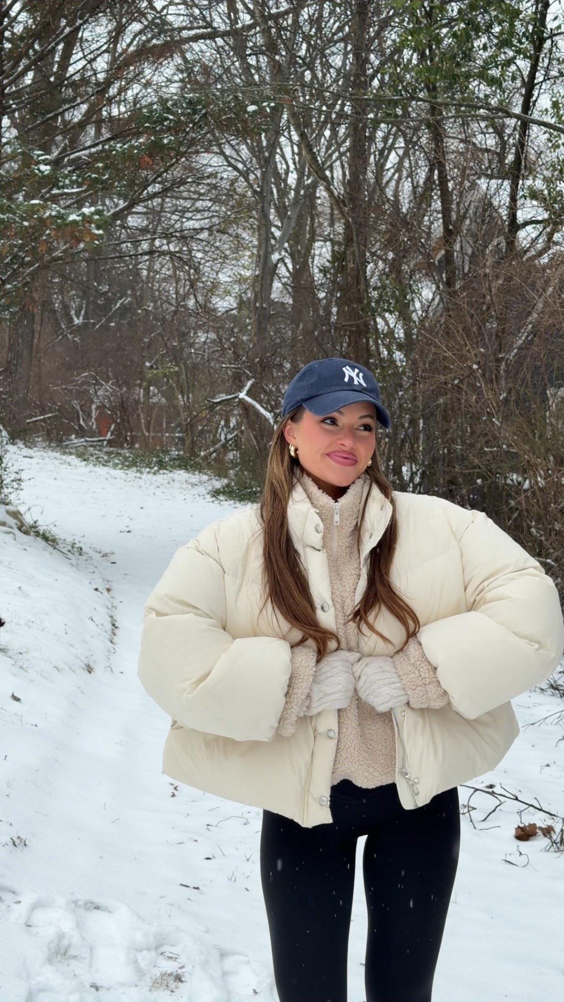 Winter outfit deets! I did size L in the puffer! The Sherpa underneath is old but I linked super similar ones! Code MADDIE15 for a discount on the earrings!

#LTKSaleAlert #LTKSeasonal #LTKdayinmylife