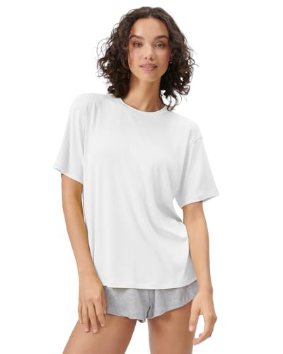 Florence by millsWomensCozy Crush Short Sleeve Boyfriend TeeWhiteX-Large | Amazon (US)