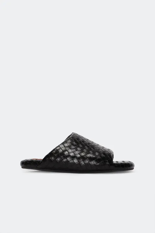 SIMONMILLER Woven Bubble Slide in Black at Nordstrom, Size 40 | Nordstrom