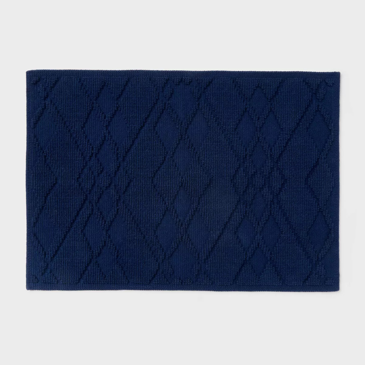 17'x24" Argyle Dorm Bath Rug Blue - Room Essentials™ | Target