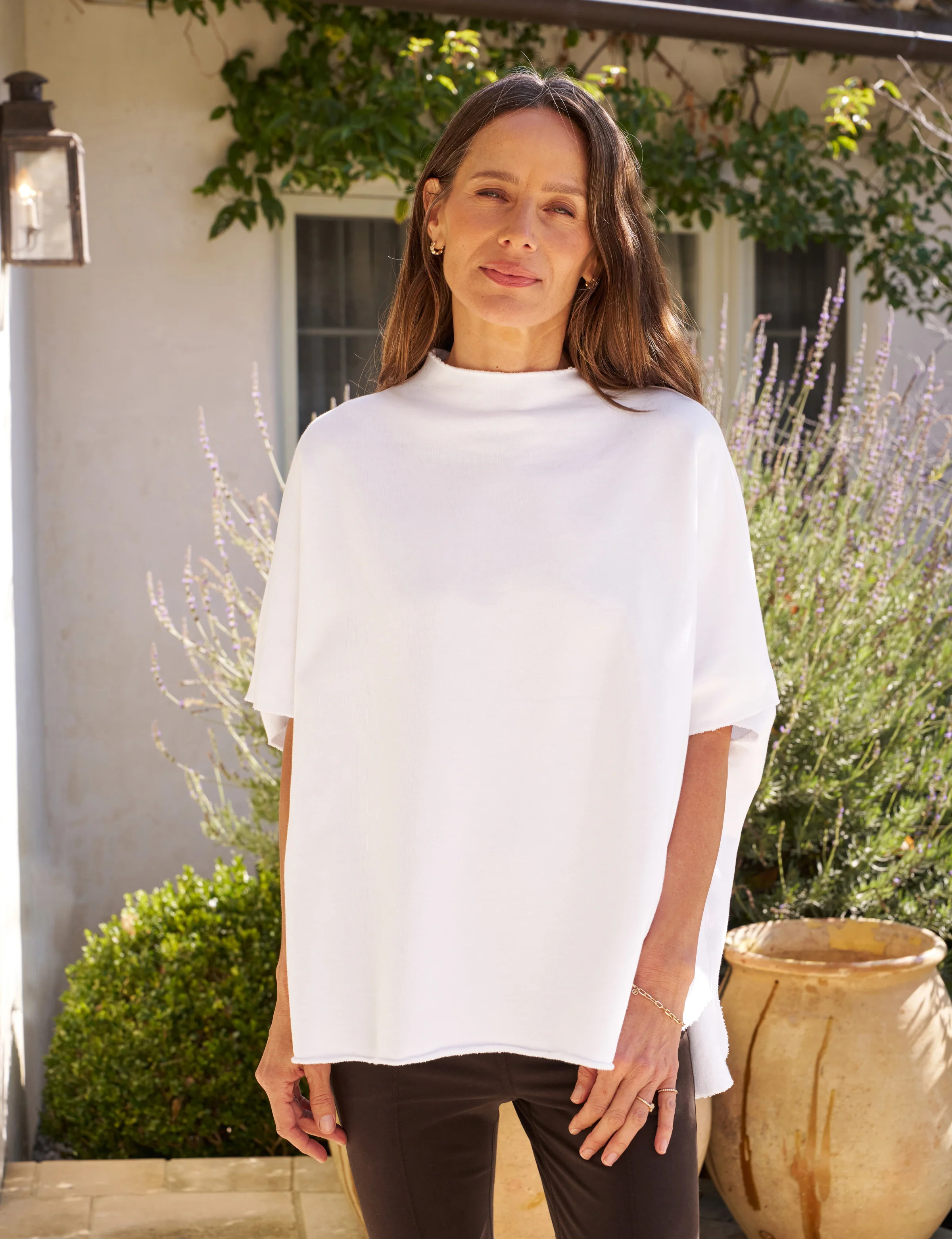 AUDREY White, Triple Fleece | Frank & Eileen