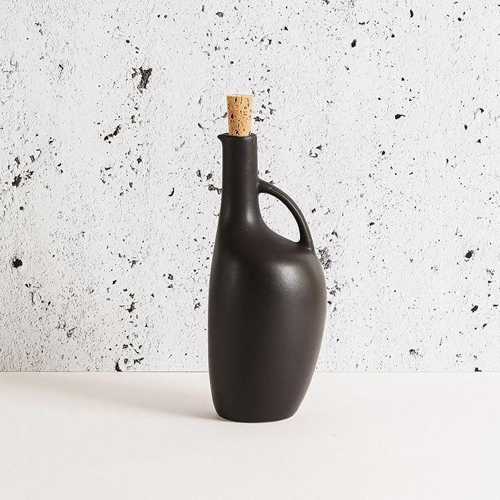 Gharyan Stoneware Olive Oil Bottle Canard | West Elm (US)