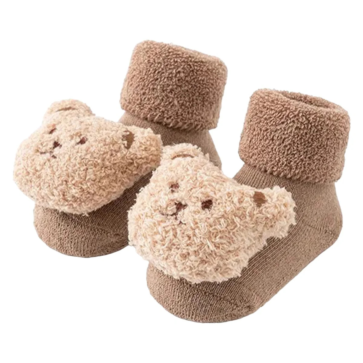 Slipper Socks, Cocoa Bear | SpearmintLOVE