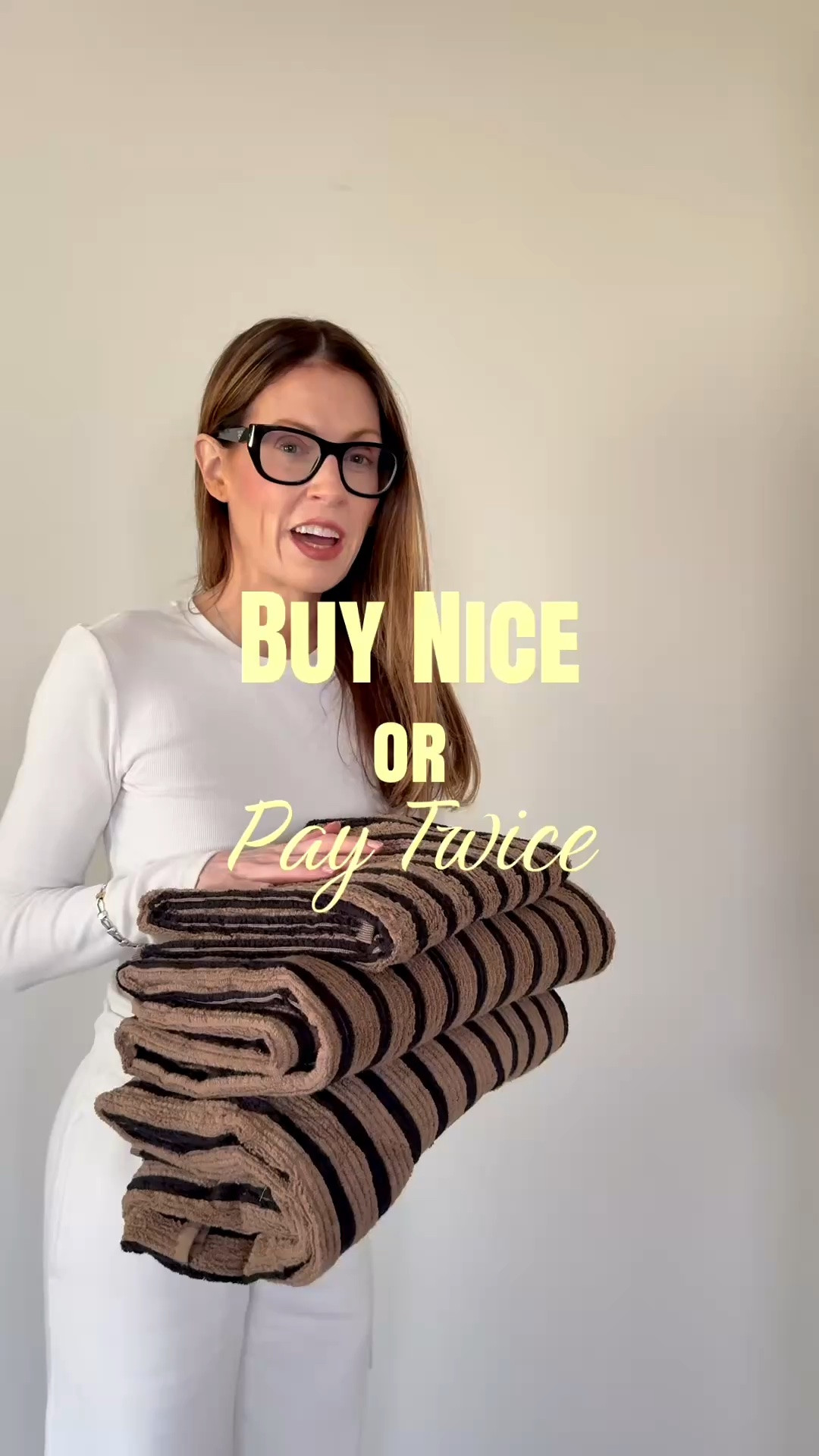 I always prioritize natural fibers in my towels, pajamas, and bedding. I really love the look of the Amazon towels, but was so disappointed when I realized that they were polyester. Sometimes you have to pay a little bit more to get what you want and the quality that you want I am so happy with these towels

#LTKdayinmylife #LTKselfcare #LTKHome