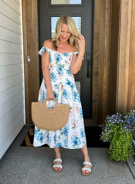 This maxi dress is so comfortable and perfect for dressing up or down! Today I’m pairing it with a straw bag and braided sandals.

#LTKunder100 #LTKshoecrush #LTKsalealert