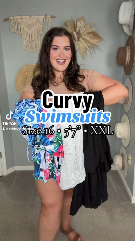 Curvy Amazon floral one piece swimsuit + white mesh coverup. Tropical vacation outfit inspo, resort wear, paisley print, black kimono coverup, sandals, straw bag. All size XXL 🌴☀️🌊

#LTKswim #LTKstyletip #LTKSeasonal