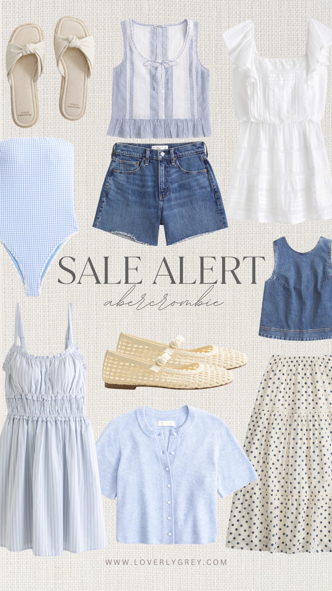 Blue hues, easy denim, and the prettiest spring textures! These Abercrombie finds are giving effortless coastal chic! Use code AFLOVERLY at checkout for 15% off until 3/30

loverly grey, blue spring outfits, abercrombie sale finds, denim shorts outfit, coastal chic style, white summer dress, polka dot skirt outfit, spring capsule wardrobe, casual spring outfits


 

 #LTKSeasonal #LTKSaleAlert