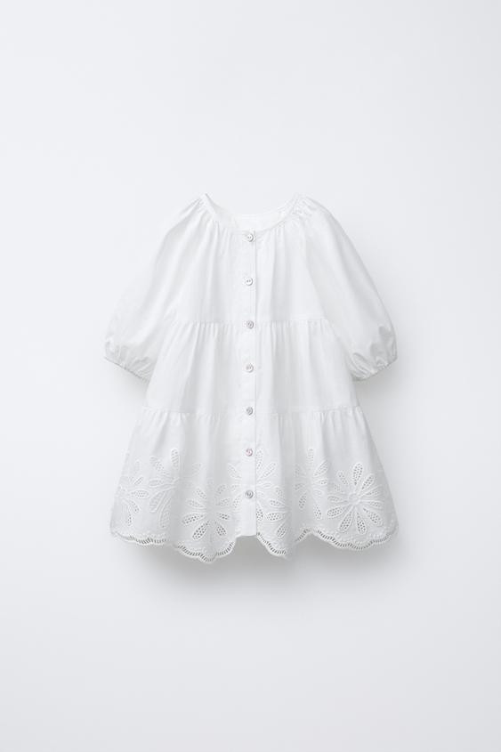 EMBROIDERED FLORAL DRESS | Zara US