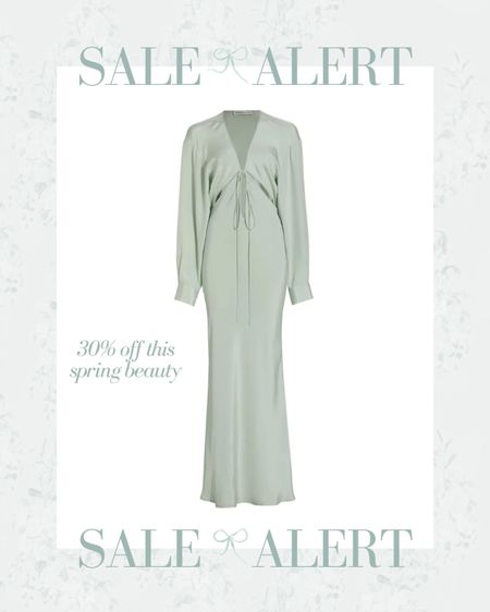 Save 30% on a couple sizes left of this green beauty! Perfect wedding guest dress. Also 20% off at Net-a-Porter in a few sizes and colors (discount applied at checkout)

#LTKstyletip #LTKwedding #LTKsalealert