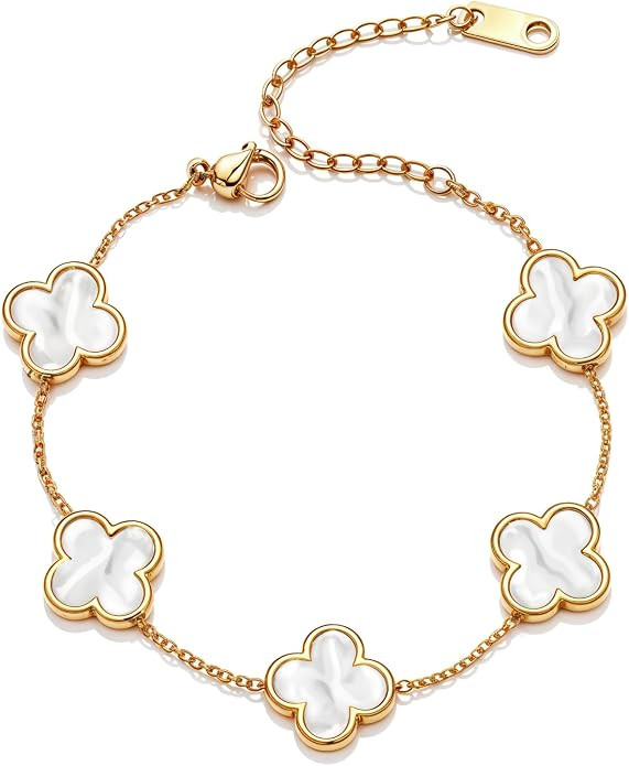 HighSpark Clover Bracelets for Women | Designer Four Leaf Bracelets for Women | Lovely Gift | Amazon (US)