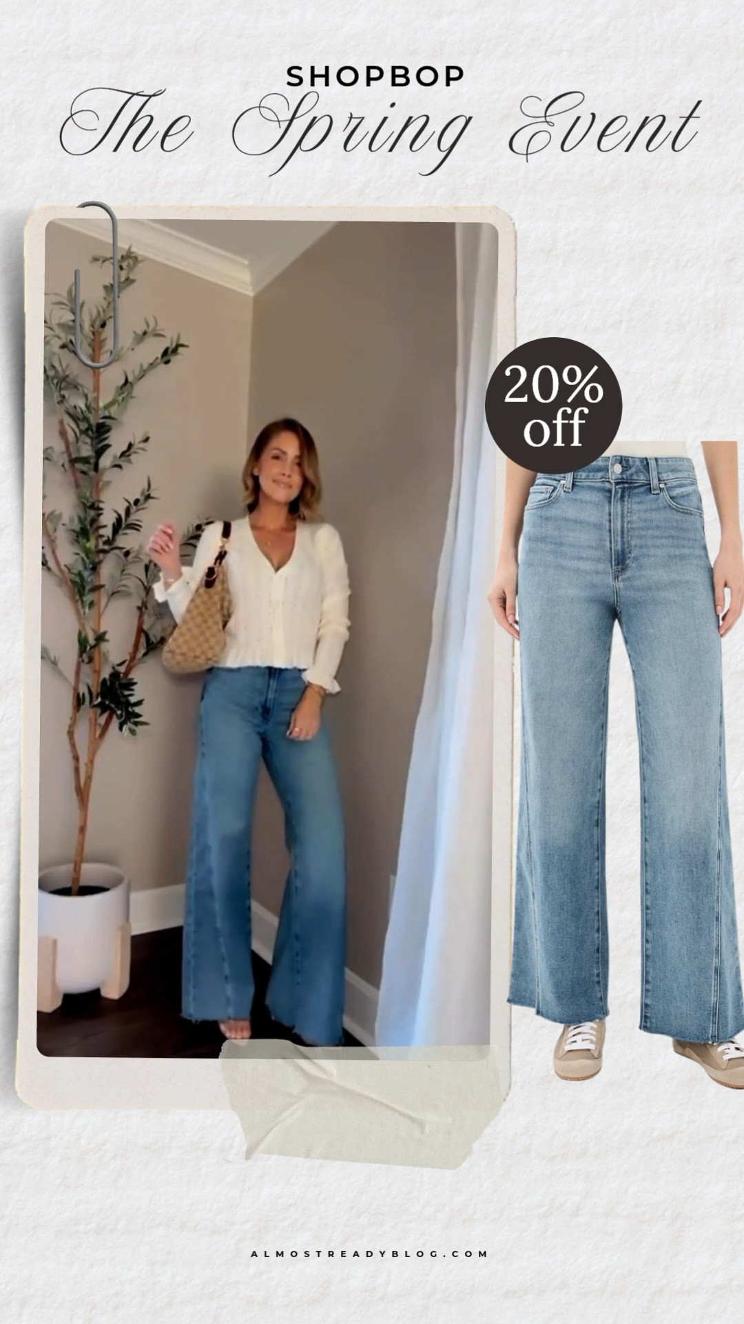 Shopbop The Spring Event 20% off code SPRING20, Paige jeans on sale, size down one in these jeans.

#LTKOver40 #LTKSaleAlert #LTKPetite