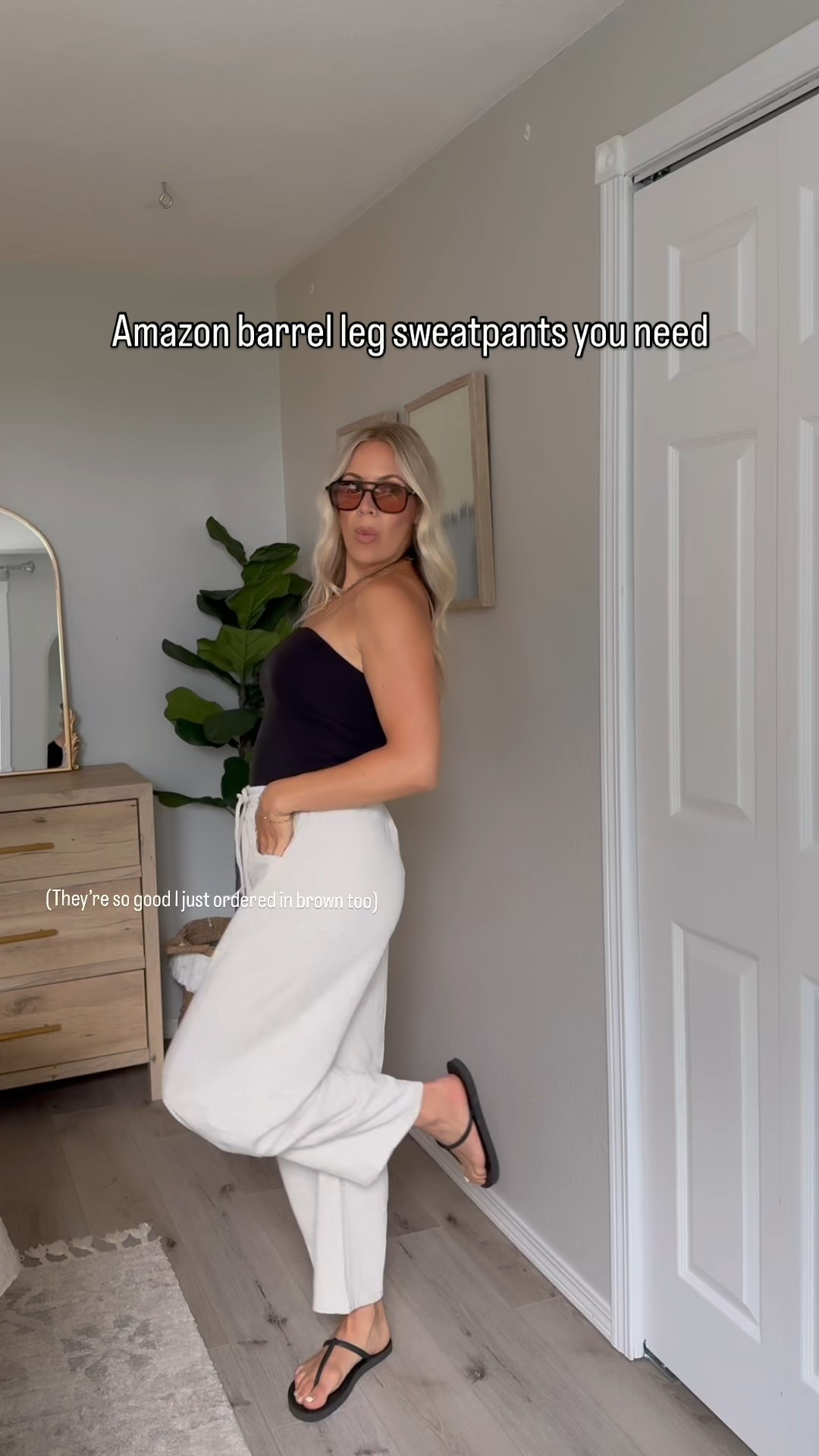 These amazon barrel leg sweatpants are sooo good! Wearing size small. My tube top is also Amazon and has a gripper at the top so it doesn’t slide down. 👍🏻 also size small! 

#LTKSummerEdit #LTKFindsUnder50 #LTKStyleTip