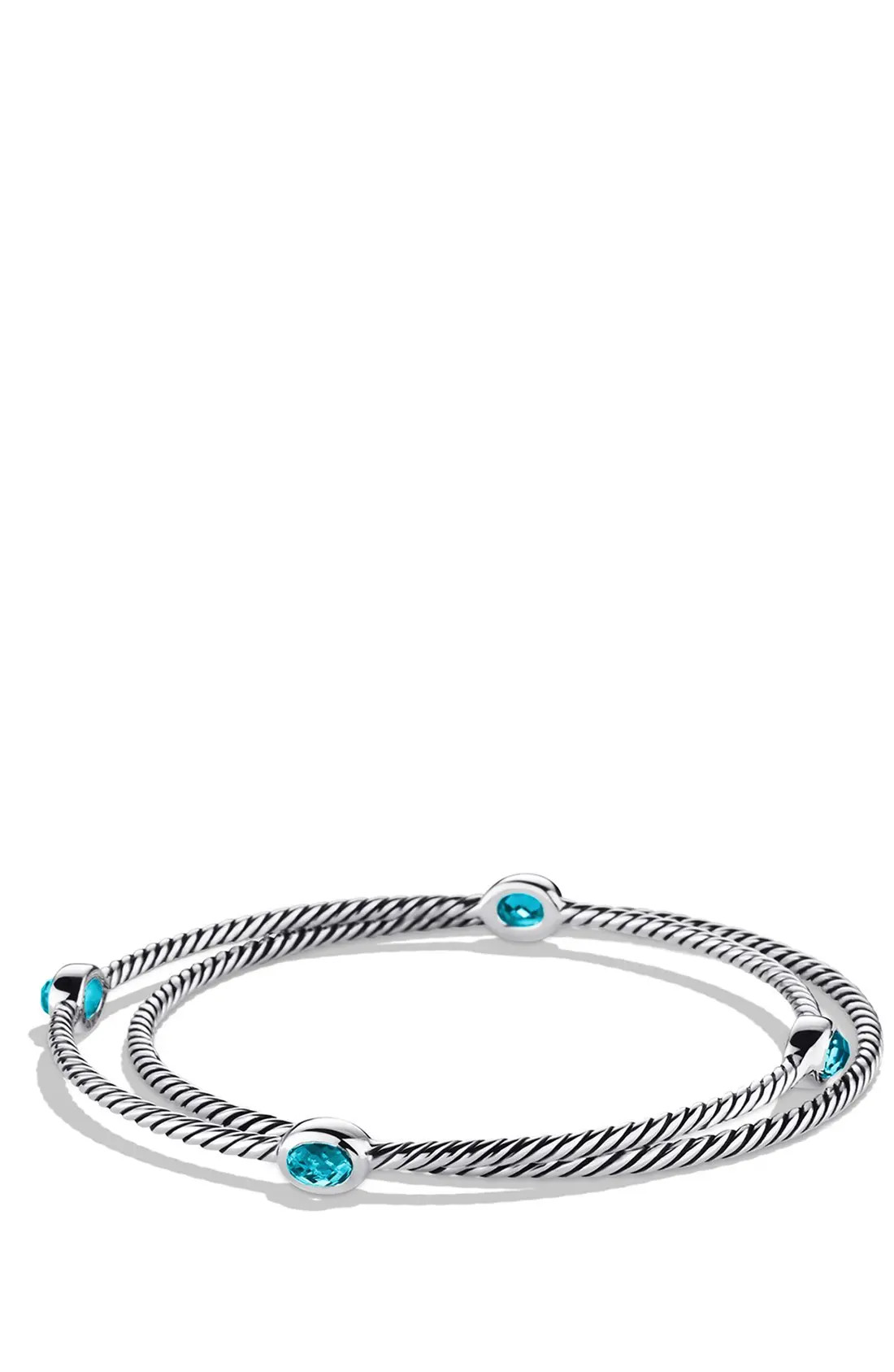 Women's David Yurman 'Color Classics' Set Of 2 Bangles With Semiprecious Stones | Nordstrom