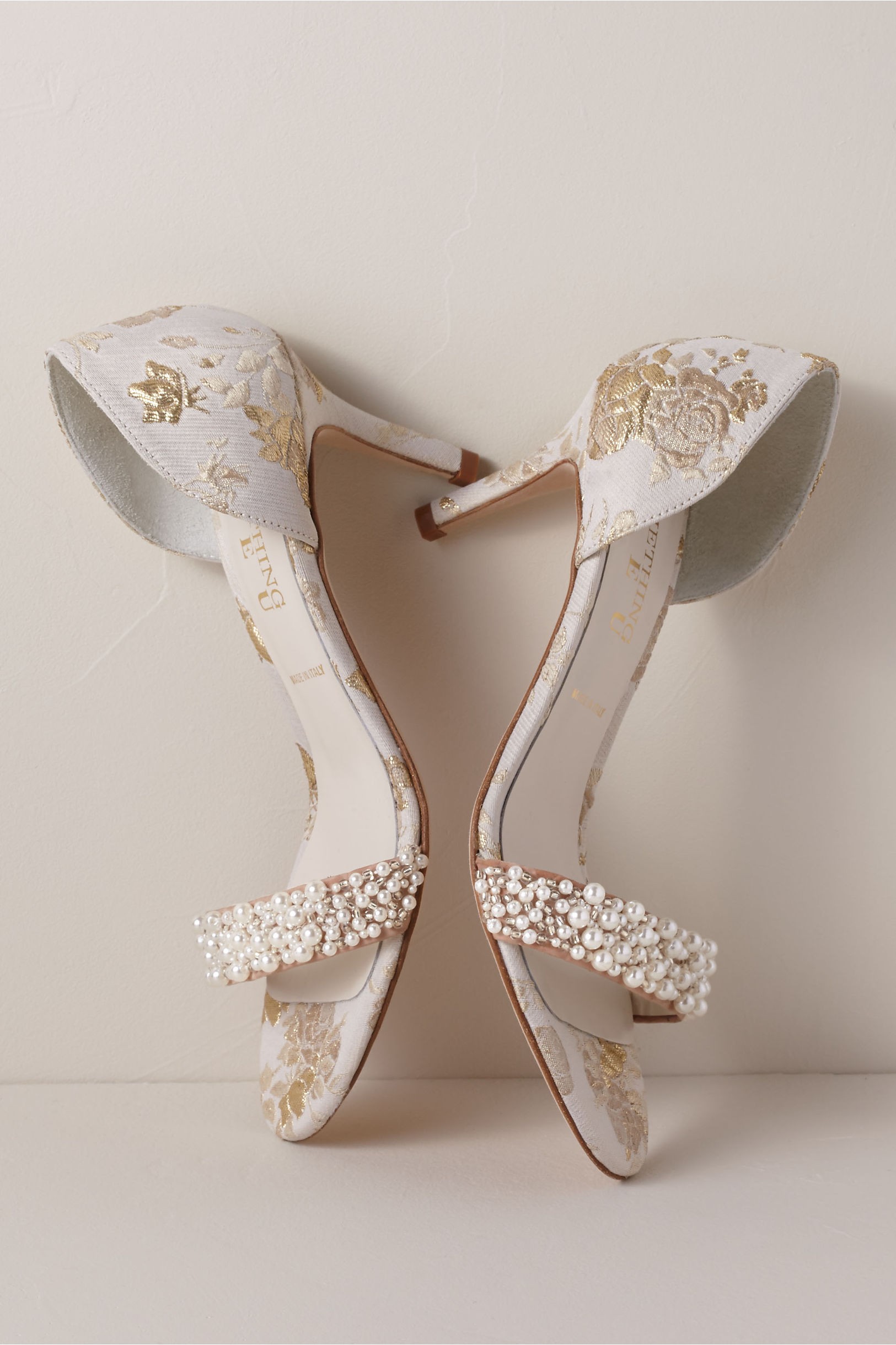 Something Bleu Cappy d'Orsay Heels | BHLDN