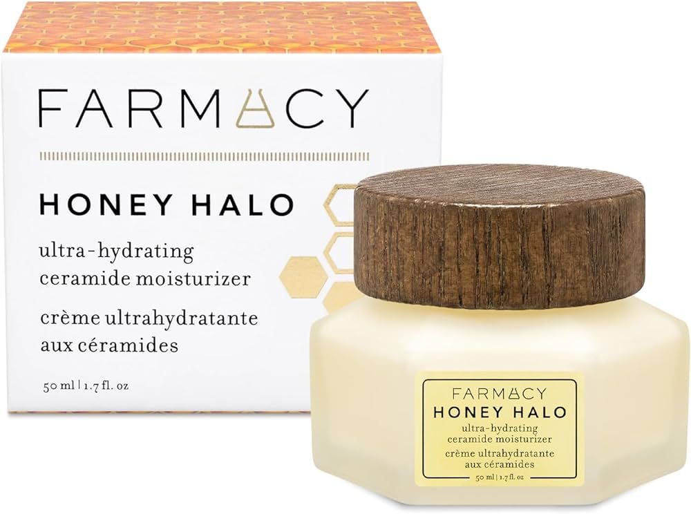 Farmacy Honey Halo Ceramide Face Moisturizer Cream - Hydrating Facial Lotion for Dry Skin (1.7 Ou... | Amazon (US)