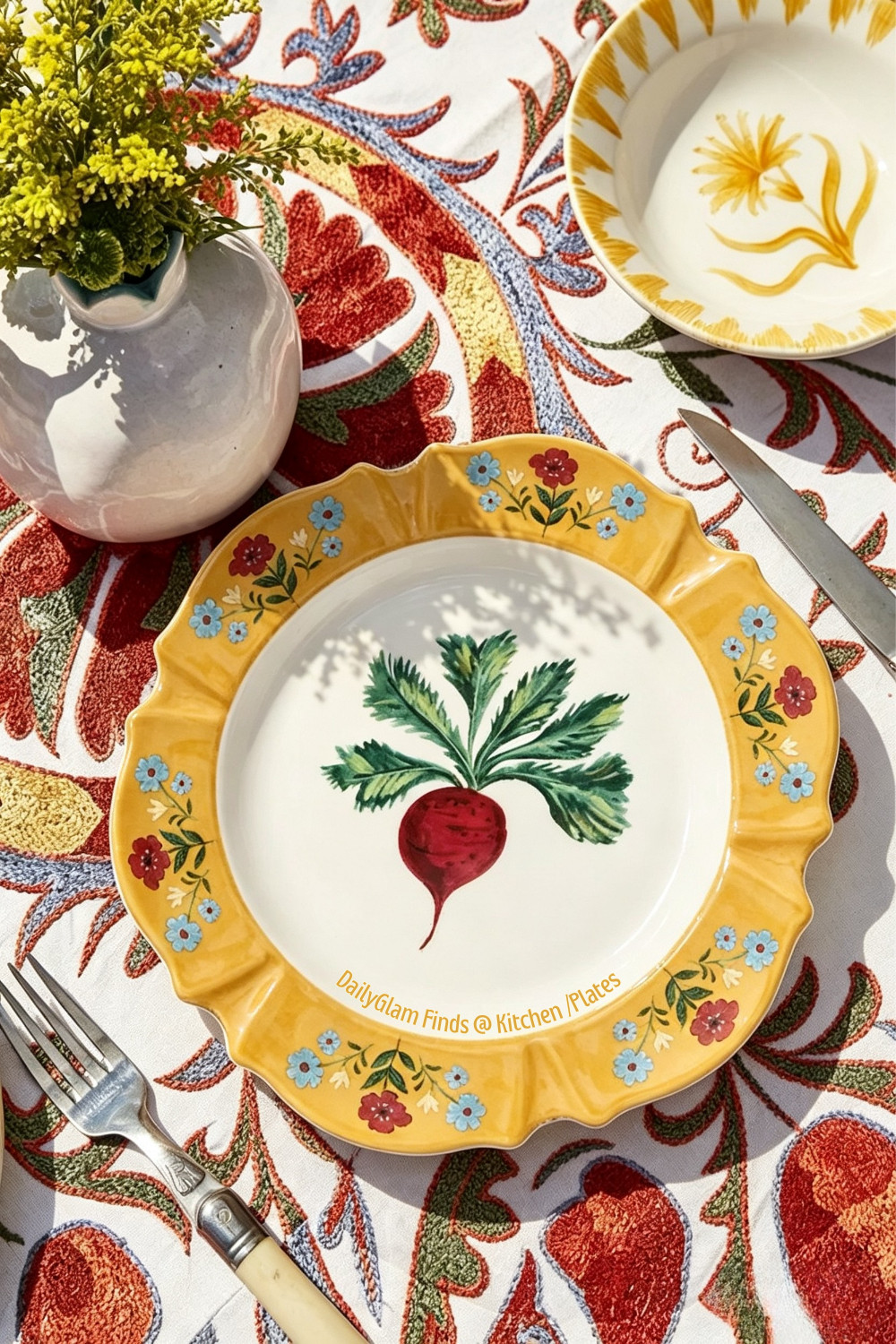 Whimsical Hand-Painted Radish Plates for Colorful Summer Table Styling

#TableSettingIdeas #Dinnerware #HandPaintedPlates #SummerTablescape #KitchenDecor #Tablescaping #BohoTable #CeramicPlates #HomeDining #TableDecor 

 #LTKHome