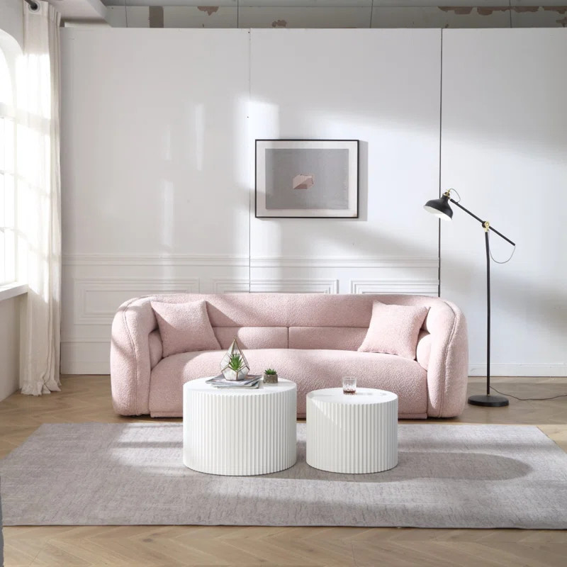 Elvy 90.6" Round Arm Curved Sofa | Wayfair North America