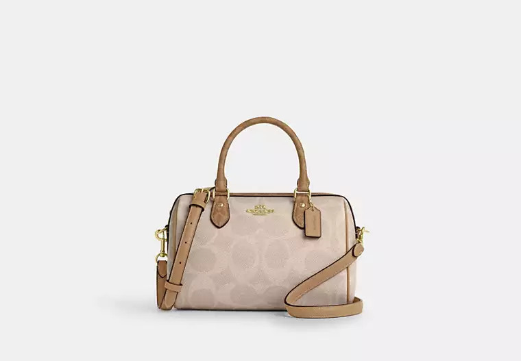 Rowan Satchel Bag In Blocked Signature Canvas | Coach (US)