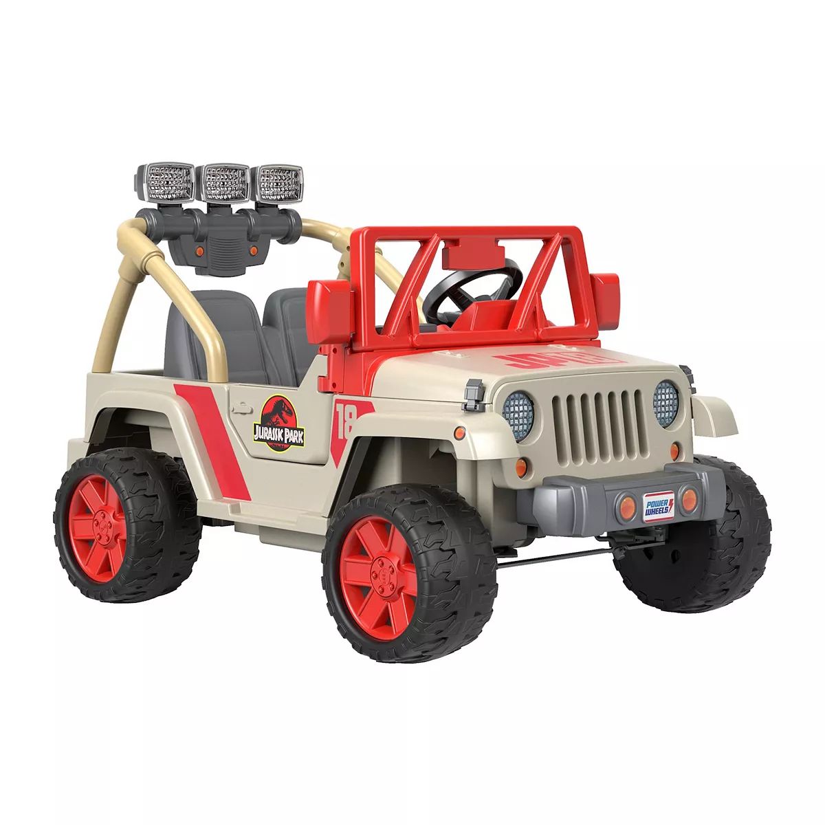 Power Wheels Jurassic Park Jeep Wrangler Battery-Powered Ride-On Vehicle by Fisher-Price | Kohl's