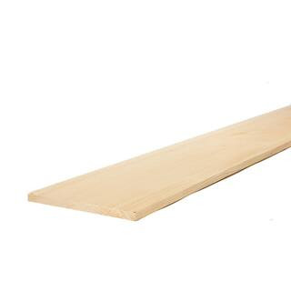 1 in. x 12 in. x 8 ft. Select Kiln-Dried Square Edge Whitewood Board 489579 - The Home Depot | The Home Depot