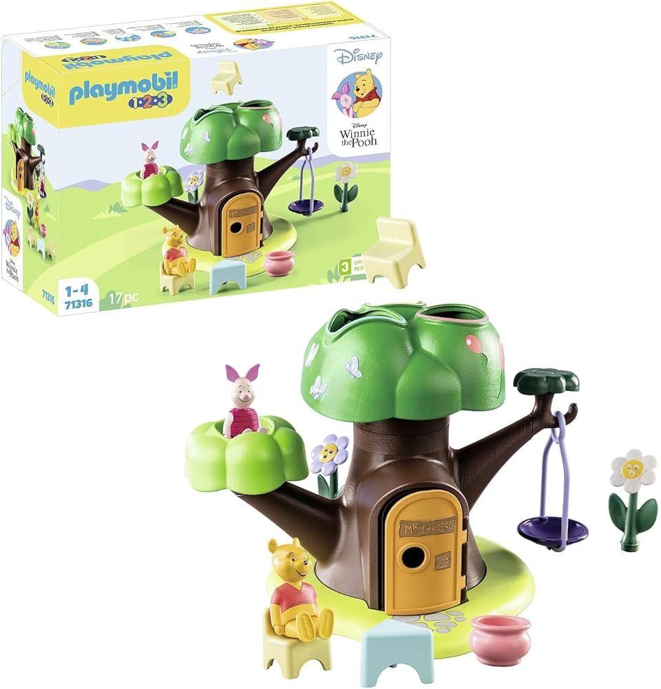 Playmobil 71316 1.2.3 & Disney: Winnie's & Piglet's Tree House​ | Amazon (US)