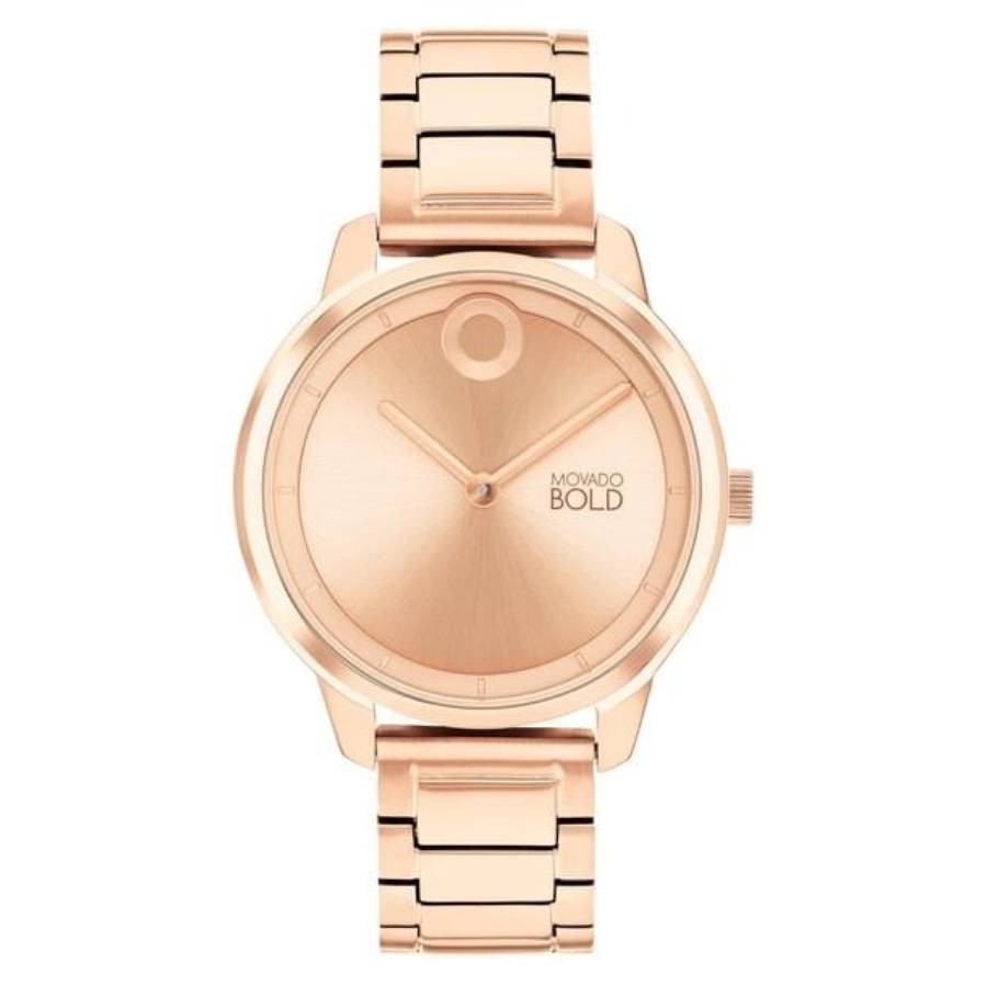 Movado Trend Element Quartz Rose Gold Dial Ladies Watch 3600979 | Jomashop.com & JomaDeals.com