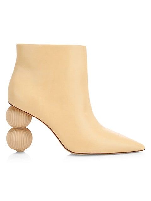Cam Bauble-Heel Leather Ankle Boots | Saks Fifth Avenue