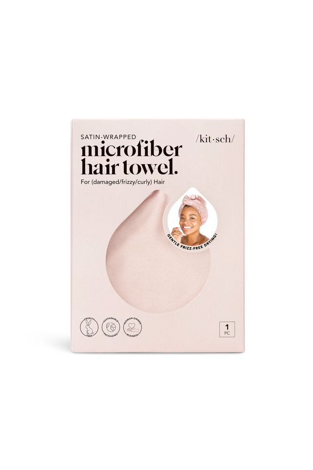 KITSCH | Satin Wrapped Hair Towel | Dynamite Clothing