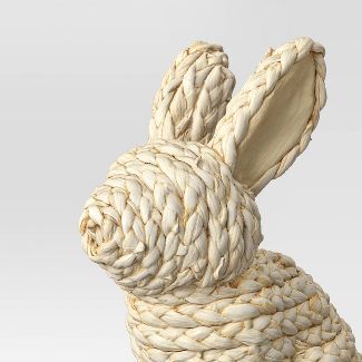 Woven Sitting Easter Bunny Figurine - Threshold™ | Target