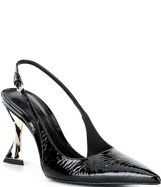 Elisha Patent Leather Slingback Structural Pumps | Dillard's